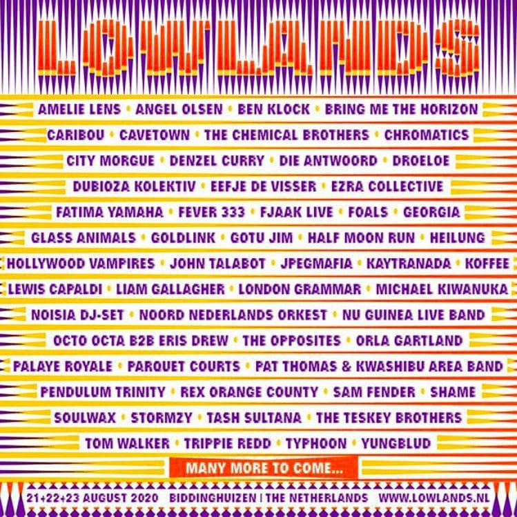 Lowlands 2020 - Evenementen Info